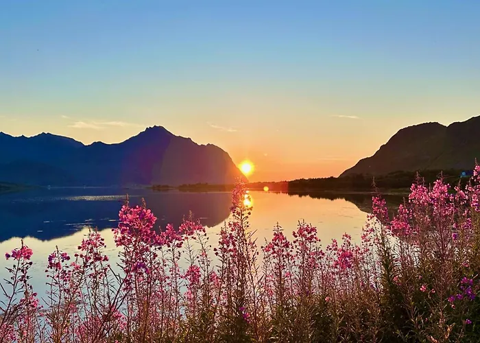 度假居 Lofoten Wildlife Panorama Bostad